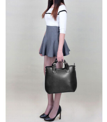 Černá kabelka L&S fashion LS00267