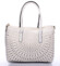 Bílá perforovaná kabelka přes rameno David Jones Graffiti