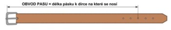 Pánský kožený opasek oblekový černý - PB Amon 105