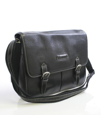 Černá pánská taška přes rameno Hexagona Messenger