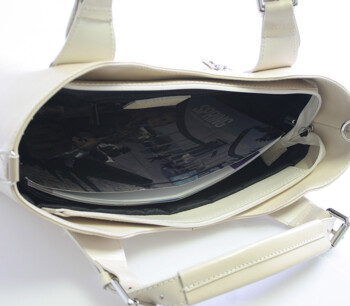 Krémová kožená kabelka ItalY Chloe