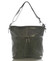 Šedá kožená velká crossbody kabelka ItalY Isabel