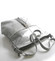 Šedá kožená velká crossbody kabelka ItalY Isabel