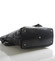 Černá kožená velká crossbody kabelka ItalY Isabel