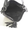 Černá kožená velká crossbody kabelka ItalY Isabel