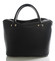 Dámská kabelka černá kožená - ItalY Daria