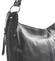Černá kožená kabelka přes rameno crossbody ItalY Harmony