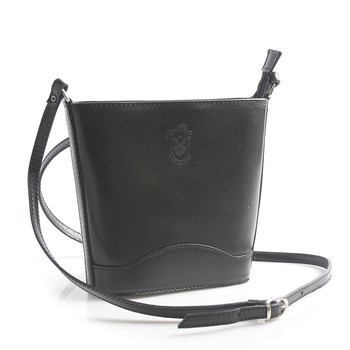 Černá kožená crossbody kabelka ItalY Bryana