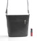 Černá kožená crossbody kabelka ItalY Bryana