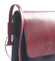 Červeno černá kožená crossbody kabelka ItalY Tamia