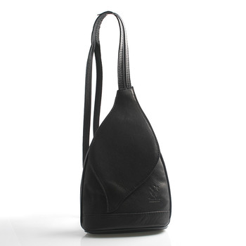 Dámský batoh černý kožený - ItalY Nova