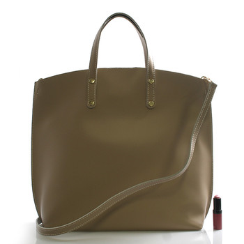 Khaki kožená kabelka do ruky ItalY Sydney