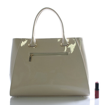 Dámská kabelka béžová lakovaná - Maggio Astrid