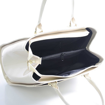 Dámská kabelka béžová lakovaná - Maggio Astrid