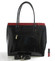 Dámská kabelka černo-červená lakovaná - Maggio Tatiana