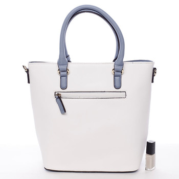 Dámská letní kabelka bílo tyrkysová - David Jones Amelia