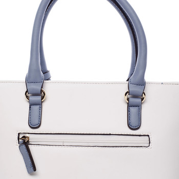 Dámská letní kabelka bílo tyrkysová - David Jones Amelia