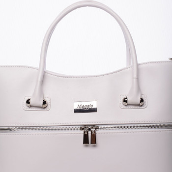 Dámská luxusní kabelka matná bílá - Maggio Veronica