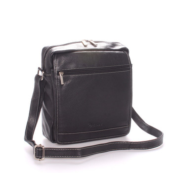 Pánská luxusní kožená taška černá - Delami Leandro
