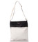 Dámská luxusní crossbody kabelka bílo černá - Carine Coletta