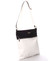 Dámská luxusní crossbody kabelka bílo černá - Carine Coletta