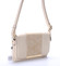 Dámská luxusní crossbody kabelka béžová - Hexagona Francesca 