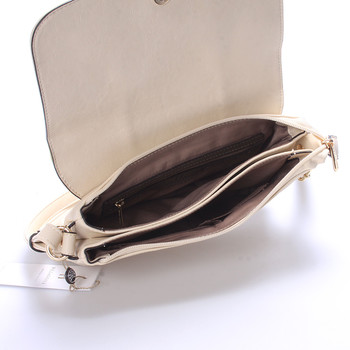 Dámská luxusní crossbody kabelka béžová - Hexagona Francesca 