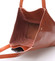 Luxusní dámská kožená kabelka přes rameno hnědá - LEESUN Mattia