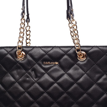 Dámská prošívaná černá kabelka - David Jones Sara