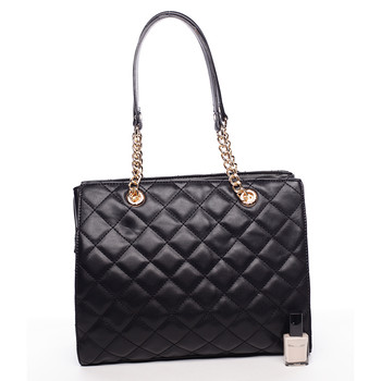 Dámská prošívaná černá kabelka - David Jones Sara