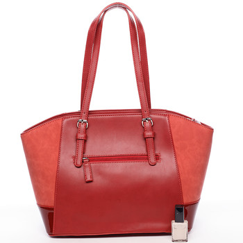 Luxusní dámská červená kabelka - David Jones Ruta