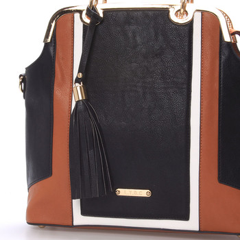 Dámská černo-hnědá kabelka - LYDC Olivia