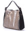Luxusní dámská kabelka přes rameno antracitová - SEKA Gema