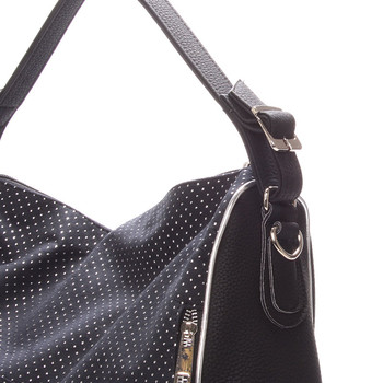 Luxusní dámská kabelka přes rameno stříbrná - SEKA Gema