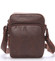Luxusní pánská kožená taška přes rameno hnědá - Hexagona Carlos