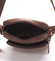 Luxusní pánská kožená taška přes rameno hnědá - Hexagona Carlos