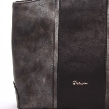 Dámská luxusní kabelka přes rameno grafitová - Delami Yvonne