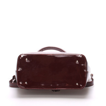 Dámská lakovaná kabelka vínová - Filmark Samanta