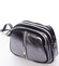 Dámská kožená crossbody kabelka stříbrná - ItalY Nadia