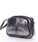 Dámská kožená crossbody kabelka stříbrná - ItalY Nadia