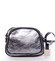 Dámská kožená crossbody kabelka stříbrná - ItalY Nadia