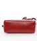 Dámská kožená crossbody kabelka červená - ItalY Garnet
