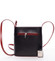 Dámská kožená crossbody kabelka černo-červená - ItalY Cora