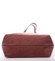 Dámská kožená kabelka shopper červená - ItalY Luren