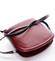 Dámská kožená crossbody kabelka červeno-černá - ItalY Tracy