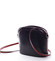 Dámská kožená crossbody kabelka černo-červená - ItalY Tracy