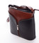 Dámská kožená crossbody kabelka černo-hnědá - ItalY Hallie