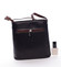 Dámská kožená crossbody kabelka černo-hnědá - ItalY Hallie