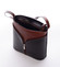 Dámská kožená crossbody kabelka černo-hnědá - ItalY Hallie