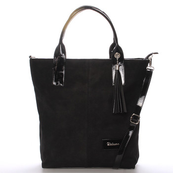 Dámská elegantní kabelka přes rameno černá - Delami Brigitte